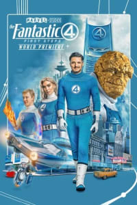Poster for the movie "Marvel Studios' The Fantastic Four: First Steps - World Premiere"